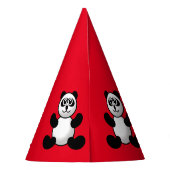 Pet Panda Party Feesthoedjes (Achterkant)