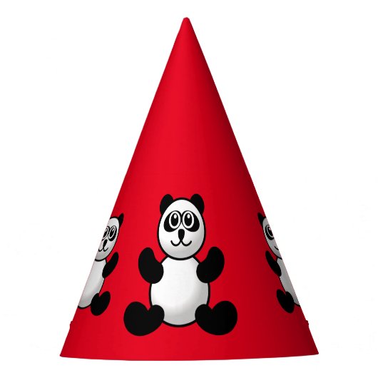 Pet Panda Party Feesthoedjes (Voorkant)