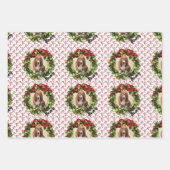 Pet Parent kerstfoto Dog Wrapping Paper (Voorkant 3)
