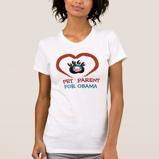 Pet Parent voor Obama T-shirt (Voorkant)