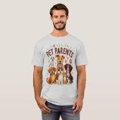 Pet Parents: Schattige illustratie van Happy Furry T-shirt (Voorkant volledig)