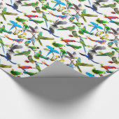 Pet Parrots Galore Wrapping Paper Cadeaupapier (Hoek)