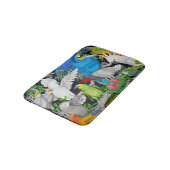 Pet Parrots of the World Bath Mat (Gekanteld)