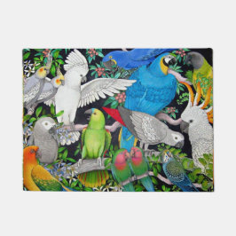 Pet Parrots of the World Doormat Deurmat