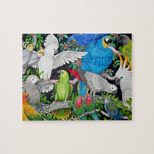 Pet Parrots of the World Puzzle Legpuzzel (Horizontaal)