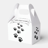 Pet Party Decor Aangepaste naam Bedankdoosjes (Achterkant)