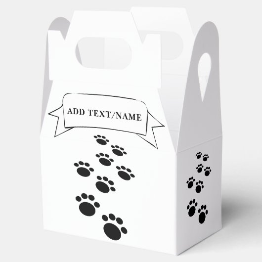 Pet Party Decor Aangepaste naam Bedankdoosjes (Geopend)