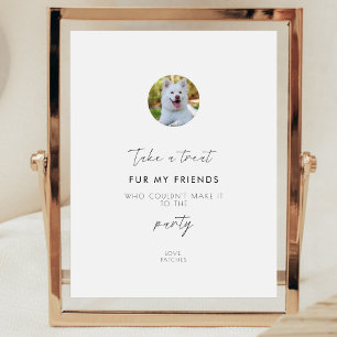 Pet Party Favor Biscuit Bar DogTreat Bruiloft Reclamebord Met Voetstuk