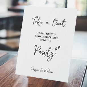 Pet Party Favor Bruiloft Huwelijk Pet Treat Favo Reclamebord Met Voetstuk
