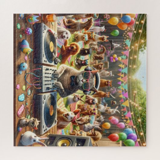 Pet Party Puzzel Legpuzzel (Horizontaal)