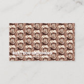 Pet Patroon Bruine Cocker Spaniel Curl Dog Visitekaartje (Voorkant)