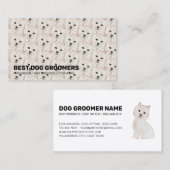 Pet Pattern West Highland Terrier Dog Visitekaartje (Voorkant / Achterkant)