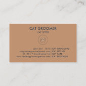 Pet Paw Cirkel Cat Dog Feet Visitekaartje (Achterkant)