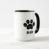 Pet Paw Dog / Cat Love You DAD Coffee Mok (Voorkant rechts)
