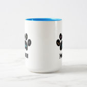 Pet Paw Dog / Cat Love You MOM Coffee Mok (Center)