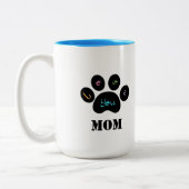 Pet Paw Dog / Cat Love You MOM Coffee Mok (Links)