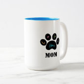 Pet Paw Dog / Cat Love You MOM Coffee Mok (Voorkant rechts)