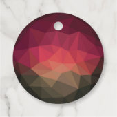 Pet paw in mobern ombre bold background bedankjes labels (Achterkant)
