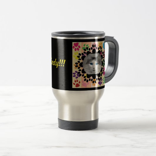 Pet Paw-Lijst op poten Reisbeker (Voorkant rechts)