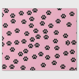 PET Paw Pattern Wrapping Paper Cadeaupapier