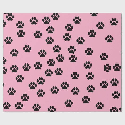 PET Paw Pattern Wrapping Paper Cadeaupapier (Vlak)