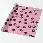 PET Paw Pattern Wrapping Paper Cadeaupapier (Uitgerold)