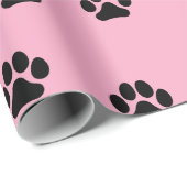 PET Paw Pattern Wrapping Paper Cadeaupapier (Rol Hoek)