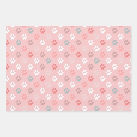 Pet Paw-pekels Inpakpapier Vel (Voorkant)
