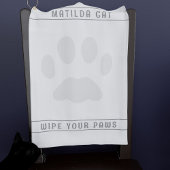 Pet Paw Print Aangepaste witte golfhanddoek