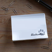 Pet Paw Print Gepersonaliseerde Kat Lover Wit Post-it® Notes