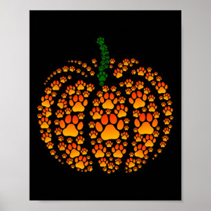 Pet Paw Print Pompoen Pumpkin Herfst Thanksgivin