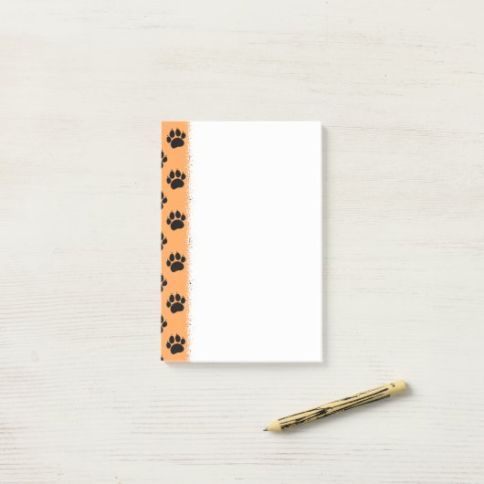 Pet Paw Print Post-it® Notes (Op bureau)