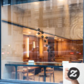 Pet Paw Prints Pet Grooming Shop Front Raamsticker (Cafe Raam)