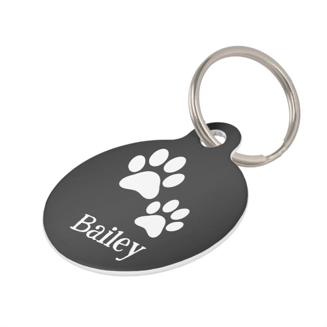Pet Paw Simple (Bailey) Huisdierpenning (Zijkant)
