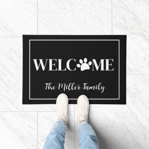 Pet Paw Welkom met Naam Deurmat