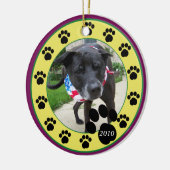 Pet Paws 2010 Keramisch Ornament (Links)