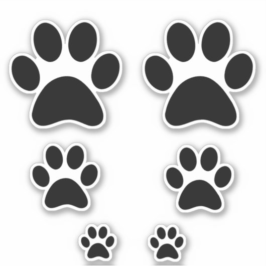 Pet Paws bevestigen Sticker (Voorkant)
