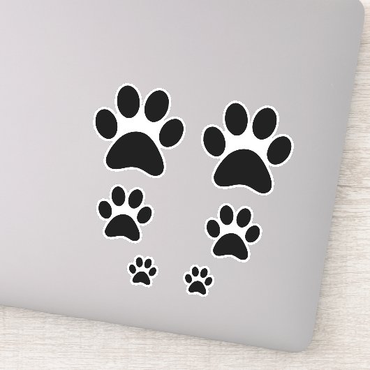 Pet Paws bevestigen Sticker (Detail)