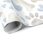 Pet Paws Bone en Hearts Cadeaupapier (Rol Hoek)