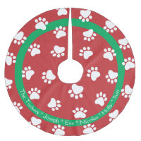 Pet Paws Dog Cat Family Name Kerstmis