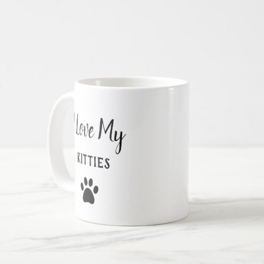 Pet Paws I Love My Katten Koffiemok (Voorkant links)