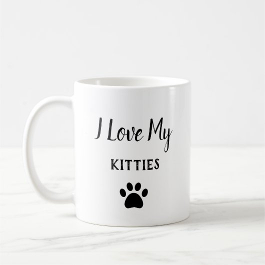 Pet Paws I Love My Katten Koffiemok (Links)