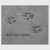 Pet Paws in Cement - Altijd daar Cadeaupapier (Vlak)