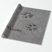 Pet Paws in Cement - Altijd daar Cadeaupapier (Uitgerold)