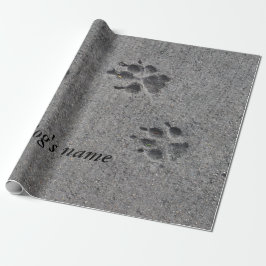 Pet Paws in Cement - Altijd daar Cadeaupapier