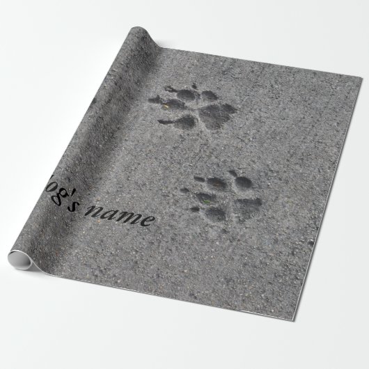 Pet Paws in Cement - Altijd daar Cadeaupapier (Uitgerold)