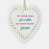 Pet Paws Memorial Voeg naam toe: kerkerkerkerkerst Keramisch Ornament (Rechts)