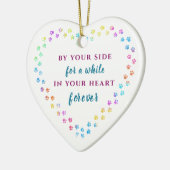 Pet Paws Memorial Voeg naam toe: kerkerkerkerkerst Keramisch Ornament (Links)