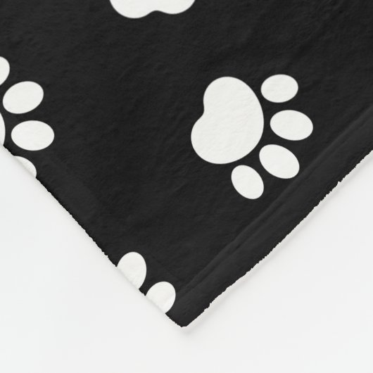 Pet Paws Pattern Fleece Blanket (Hoek)