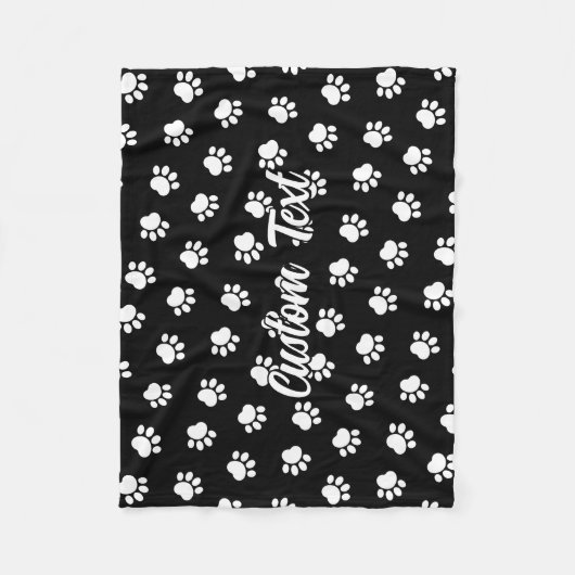 Pet Paws Pattern Fleece Blanket (Voorkant)